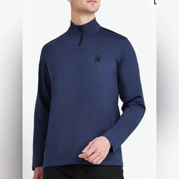 Spider Men’s Active Sports Quarter Zip Pullover Blue/Black Like New Size XXL - Picture 11 of 11